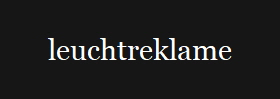 leuchtreklame
