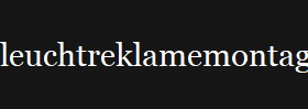 leuchtreklamemontage