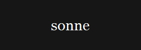 sonne